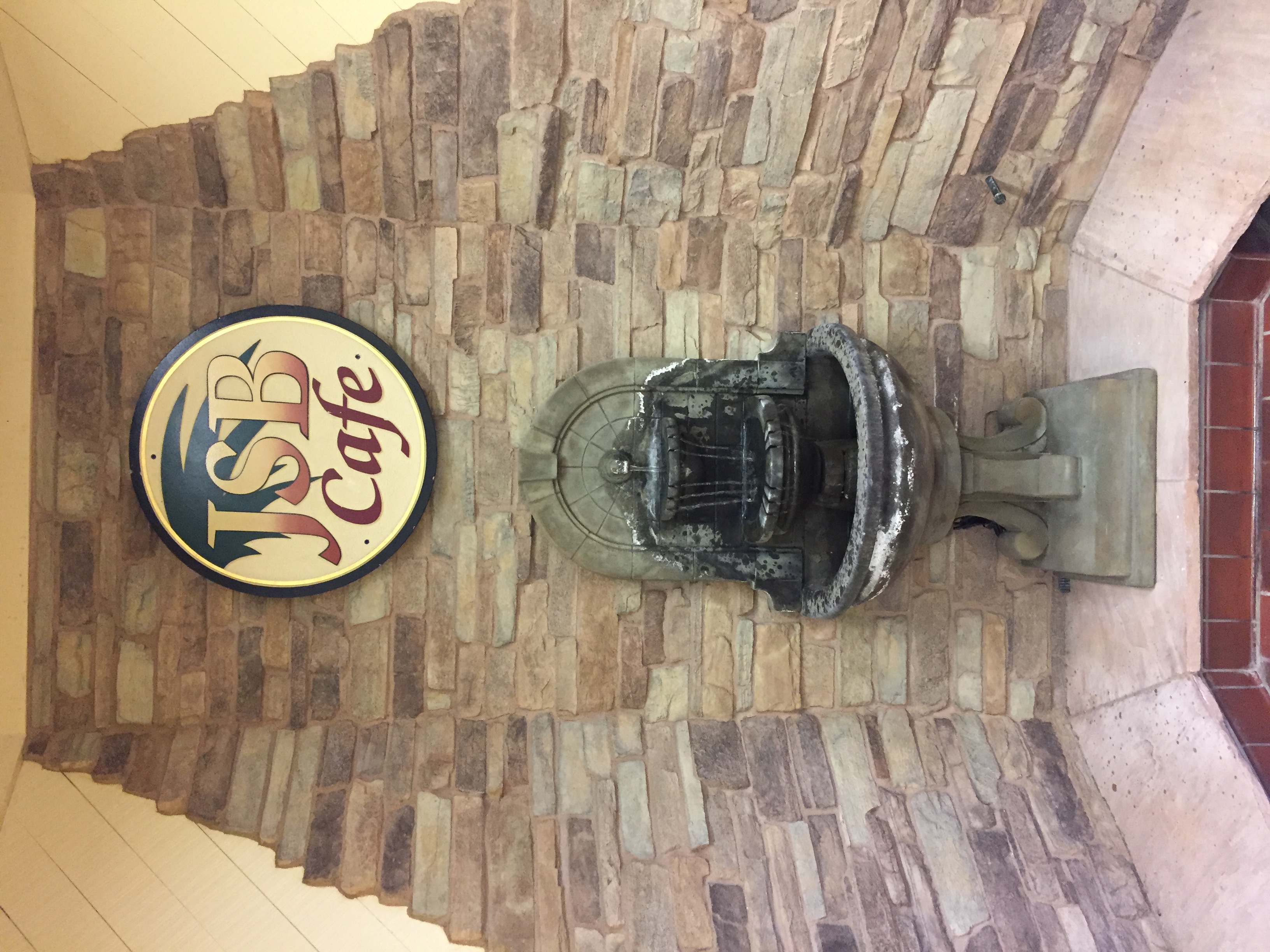 Corner of JSB Cafe featuring JSB Cafe logo